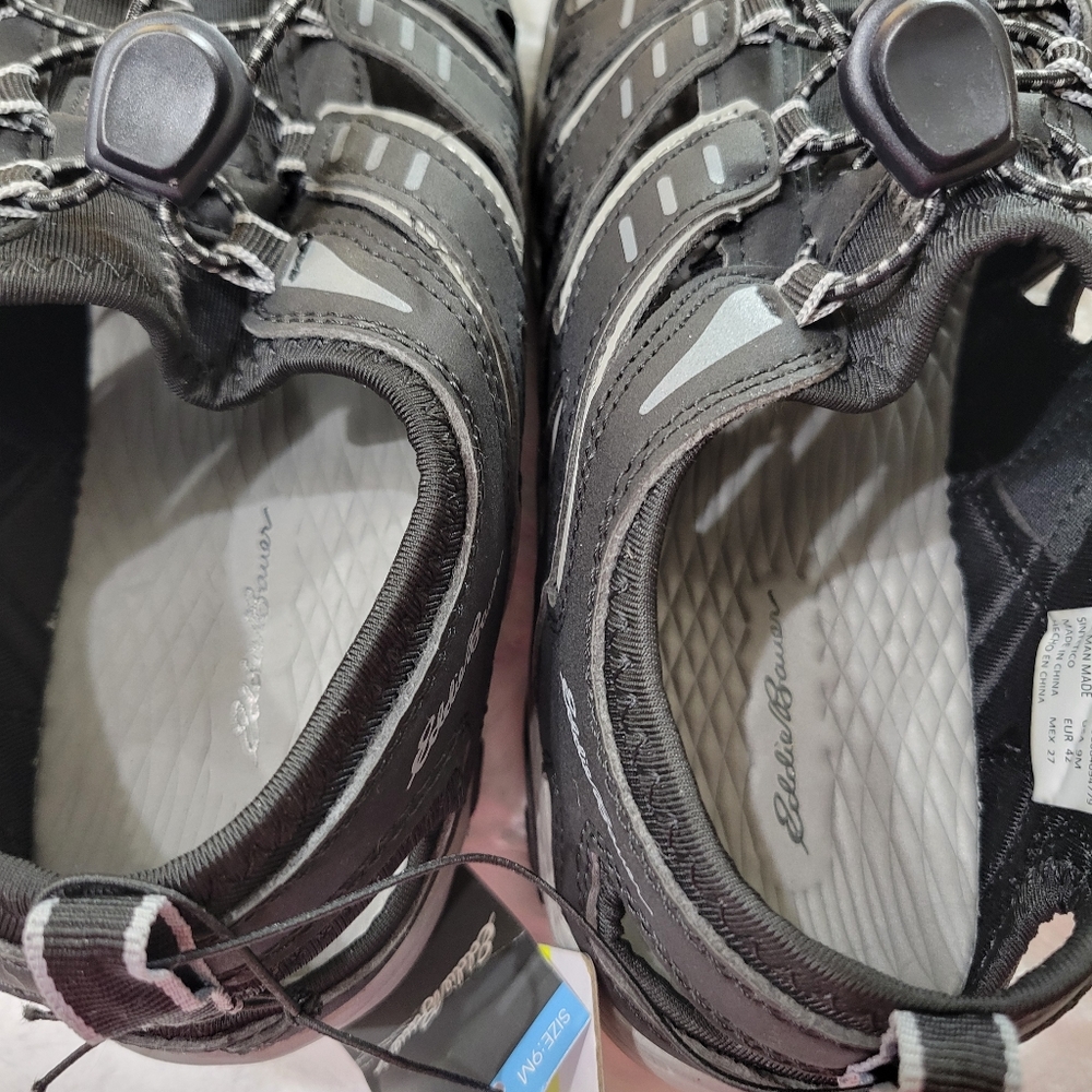 Eddie Bauer Men's Bungee Eastport Water Sandals Black 9M - Picture 8 of 9